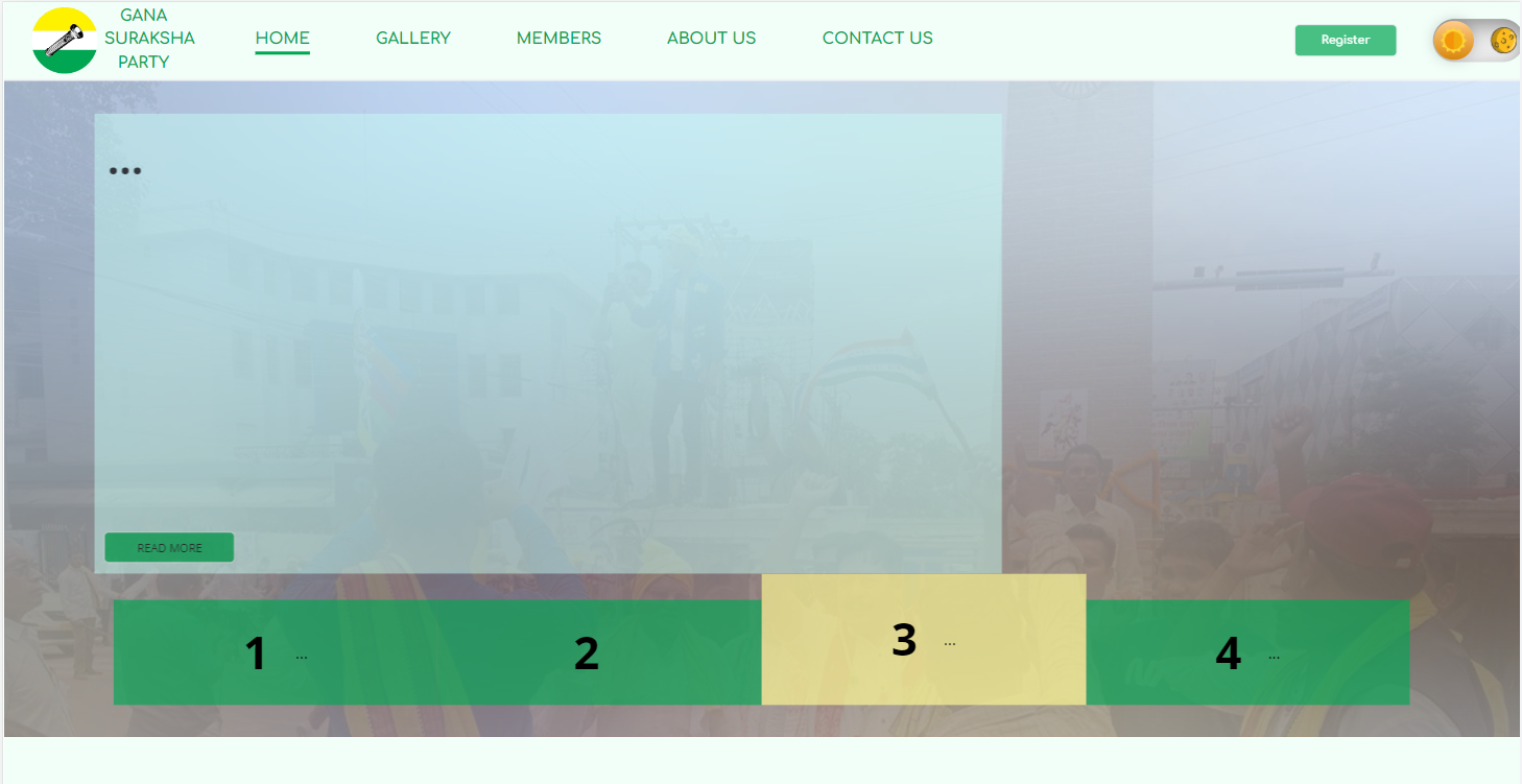 Ganasuraksha Party WebApp