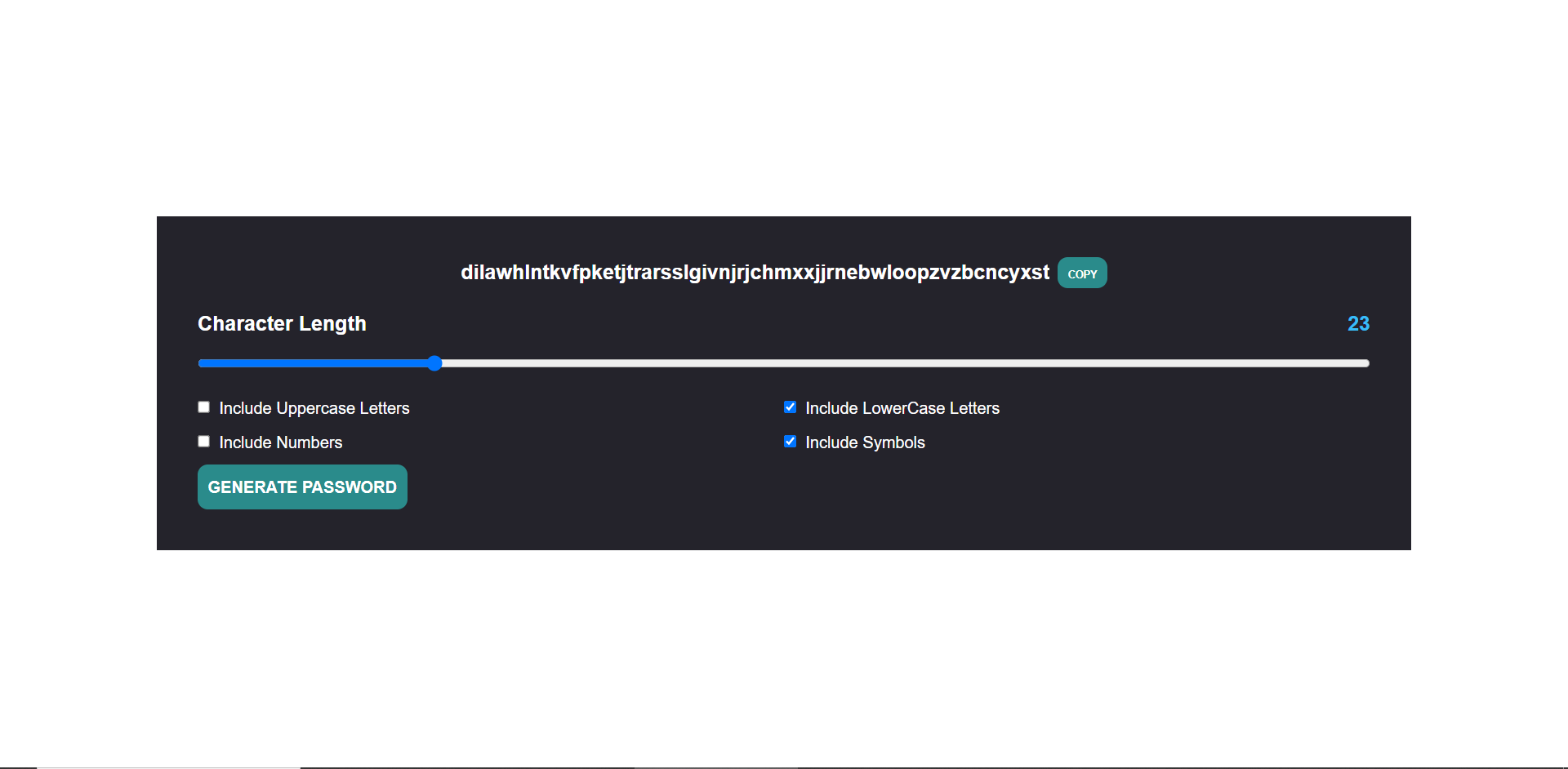 Password Generator